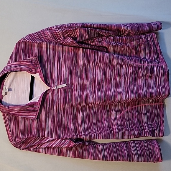 T by Talbots Half-zip Pullover Pink Sz Large - Picture 1 of 10
